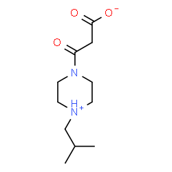 3-(4-ISOBUTYL-PIPERAZIN-1-YL)-3-OXO-PROPIONIC ACID structure