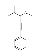 N,N,4-trimethyl-1-phenylpent-1-yn-3-amine Structure