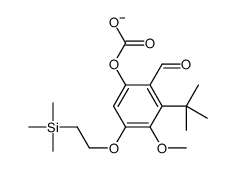 [3-tert-butyl-2-formyl-4-methoxy-5-(2-trimethylsilylethoxy)phenyl] carbonate结构式