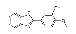 2-(3-hydroxy-4-methoxyphenyl)-1H-benzimidazole Structure