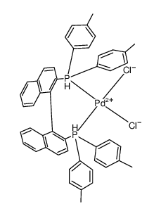 Pd((R)-tol-binap)Cl2 Structure