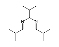 (1E,1'E)-N,N'-(2-methylpropane-1,1-diyl)bis(2-methylpropan-1-imine)结构式