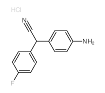 Benzeneacetonitrile,4-amino-a-(4-fluorophenyl)-,monohydrochloride (9CI) structure