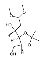 2-deoxy-4,5-O-isopropylidene-D-lyxo-hexose dimethyl acetal结构式