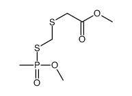 methyl 2-[[methoxy(methyl)phosphoryl]sulfanylmethylsulfanyl]acetate结构式