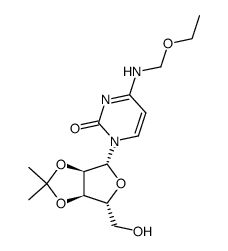 4-((ethoxymethyl)amino)-1-((3aR,4R,6R,6aR)-6-(hydroxymethyl)-2,2-dimethyltetrahydrofuro[3,4-d][1,3]dioxol-4-yl)pyrimidin-2(1H)-one结构式