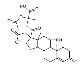 11beta-hydroxypregn-4-ene-3,20-dione 17-acetate 21-(2-acetoxypropionate) Structure