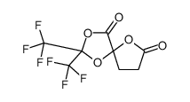 2,2-bis(trifluoromethyl)-1,3,6-trioxaspiro[4.4]nonane-4,7-dione结构式