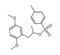 (+/-)-1-(2,5-Dimethoxyphenyl)-2-tosyloxypropane结构式