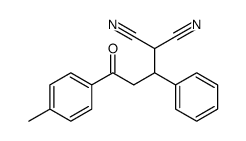 2-[3-(4-methylphenyl)-3-oxo-1-phenylpropyl]propanedinitrile Structure