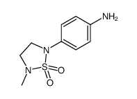 Benzenamine, 4-(5-methyl-1,1-dioxido-1,2,5-thiadiazolidin-2-yl)- (9CI) Structure