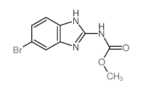 Carbamicacid, (5-bromo-1H-benzimidazol-2-yl)-, methyl ester (9CI) structure