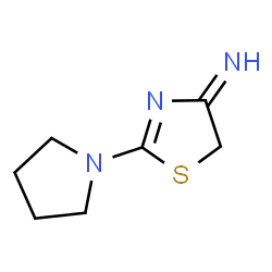 4(5H)-Thiazolimine,2-(1-pyrrolidinyl)-(9CI) structure