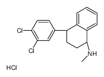 (1R,4R)-4-(3,4-dichlorophenyl)-N-methyl-1,2,3,4-tetrahydronaphthalen-1-amine,hydrochloride结构式