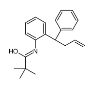 2,2-dimethyl-N-[2-[(1S)-1-phenylbut-3-enyl]phenyl]propanamide结构式