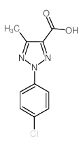 2-(4-chlorophenyl)-5-methyl-2H-1,2,3-triazole-4-carboxylic acid Structure