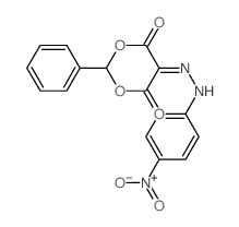 5-[(4-nitrophenyl)hydrazinylidene]-2-phenyl-1,3-dioxane-4,6-dione structure