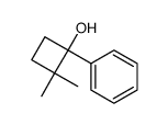 2,2-dimethyl-1-phenyl-1-cyclobutanol结构式