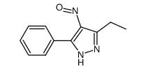 3-ethyl-4-nitroso-5-phenyl-1H-pyrazole Structure
