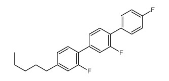 2-fluoro-1-[3-fluoro-4-(4-fluorophenyl)phenyl]-4-pentylbenzene Structure