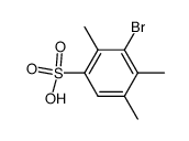 3-bromo-2,4,5-trimethylbenzenesulfonic acid Structure