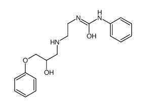 1-[2-[(2-hydroxy-3-phenoxypropyl)amino]ethyl]-3-phenylurea结构式