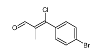 3-(4-bromophenyl)-3-chloromethacrylaldehyde Structure