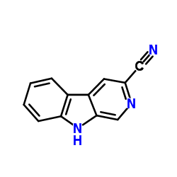 9H-吡啶并[3,4-b]吲哚-3-甲腈结构式