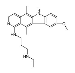 N-[3-(Ethylamino)propyl]-5,11-dimethyl-9-methoxy-6H-pyrido[4,3-b]carbazole-1-amine Structure