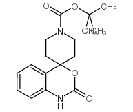 1'-Boc-1,2-dihydro-2-oxo-spiro[4H-3,1-benzoxazine-4,4'-piperidine] structure