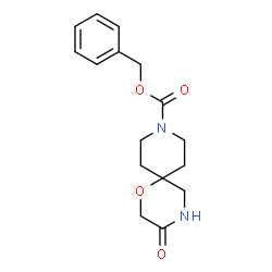 benzyl 3-oxo-1-oxa-4,9-diazaspiro[5.5]undecane-9-carboxylate Structure