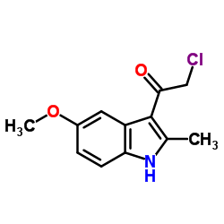 2-CHLORO-1-(5-METHOXY-2-METHYL-1H-INDOL-3-YL)-ETHANONE Structure