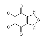 5,6-dichloro-1,3-dihydro-2,1,3-benzothiadiazole-4,7-dione Structure