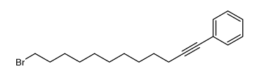 12-bromo-1-phenyl-dodec-1-yne Structure