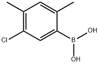 3-Chloro-4,6-dimethylphenylboronic acid Structure