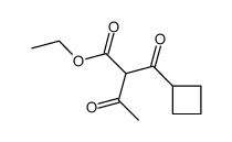 2-cyclobutanecarbonyl-3-oxo-butyric acid ethyl ester结构式