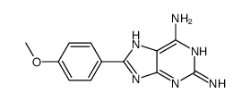 8-(4-methoxyphenyl)-7H-purine-2,6-diamine Structure