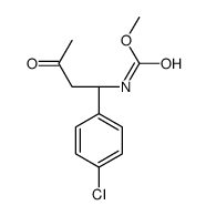 methyl N-[(1R)-1-(4-chlorophenyl)-3-oxobutyl]carbamate结构式