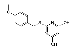 4-hydroxy-2-[(4-methoxyphenyl)methylsulfanyl]-1H-pyrimidin-6-one结构式