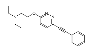 N,N-diethyl-2-[6-(2-phenylethynyl)pyridazin-3-yl]oxyethanamine Structure