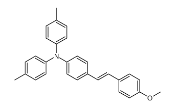 N-[4-[2-(4-methoxyphenyl)ethenyl]phenyl]-4-methyl-N-(4-methylphenyl)aniline结构式