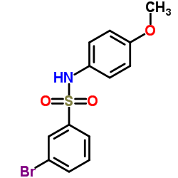 3-Bromo-N-(4-methoxyphenyl)benzenesulfonamide结构式