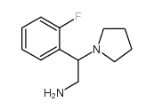 2-(2-fluorophenyl)-2-pyrrolidin-1-ylethanamine structure