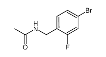 N-(4-bromo-2-fluoro-benzyl)-acetamide结构式