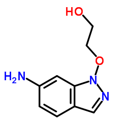 2-[(6-Amino-1H-indazol-1-yl)oxy]ethanol Structure