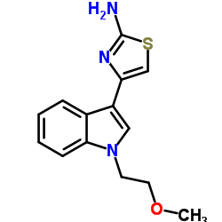 4-[1-(2-METHOXY-ETHYL)-1H-INDOL-3-YL]-THIAZOL-2-YLAMINE结构式