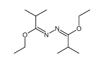 ethyl (E)-N-((E)-1-ethoxy-2-methylpropylidene)isobutyrohydrazonate Structure