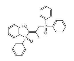 1,3-bis(diphenylphosphoryl)-2-methylprop-1-en-1-ol结构式