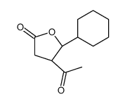 (4S,5R)-4-acetyl-5-cyclohexyloxolan-2-one Structure