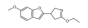 5-ethoxy-3-(6-methoxy-1-benzofuran-2-yl)-3,4-dihydro-2H-pyrrole结构式